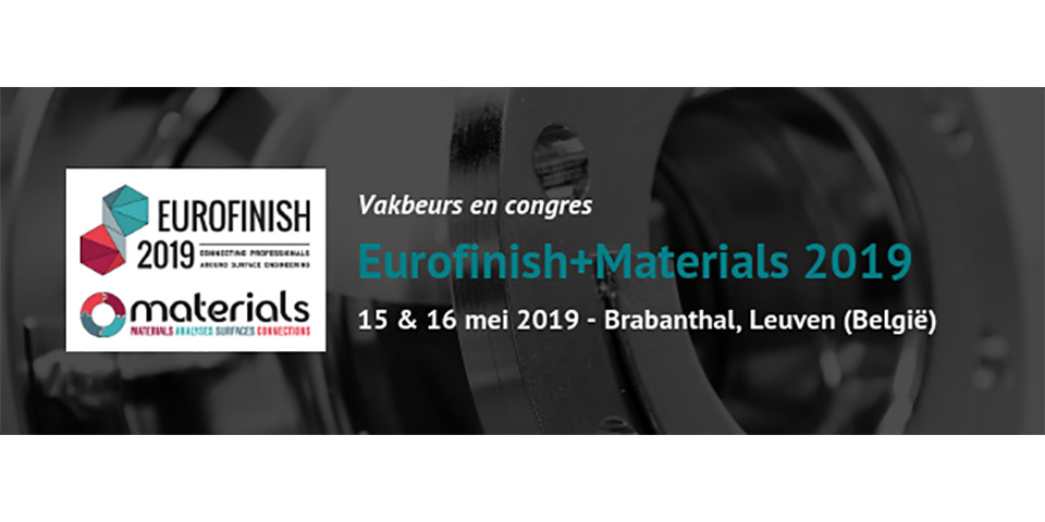 Alles over oppervlaktebehandelingen, analysetechnieken en materialen tijdens Eurofinish+Materials 2019