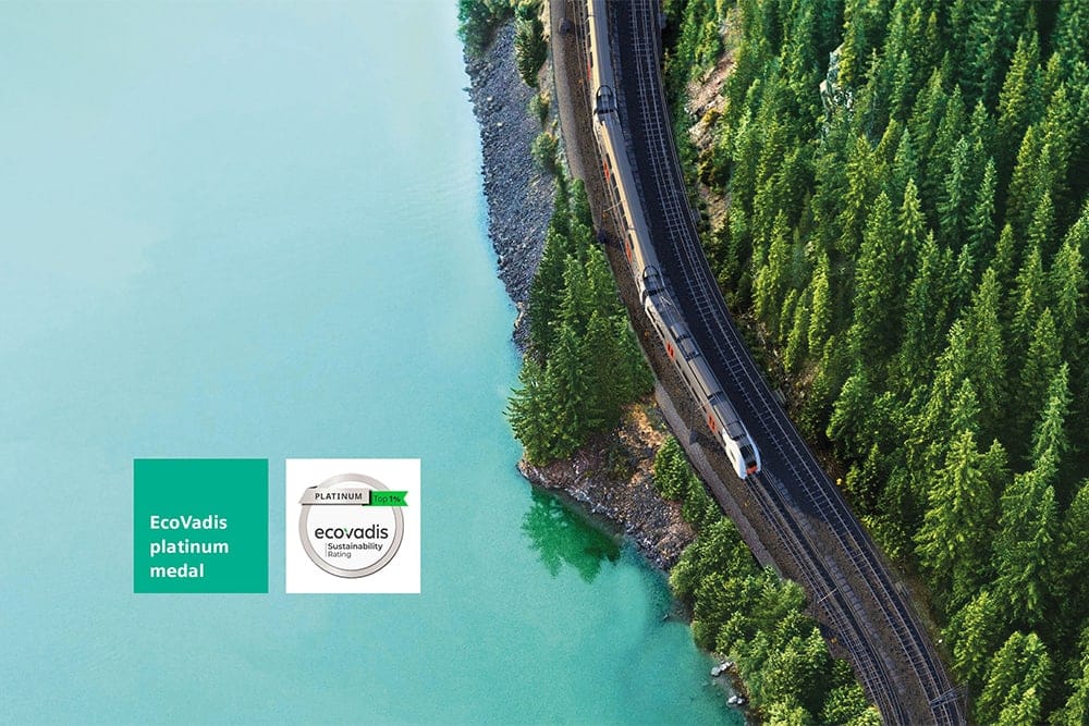 Siemens bekroond met platina medaille in EcoVadis Sustainability Rating